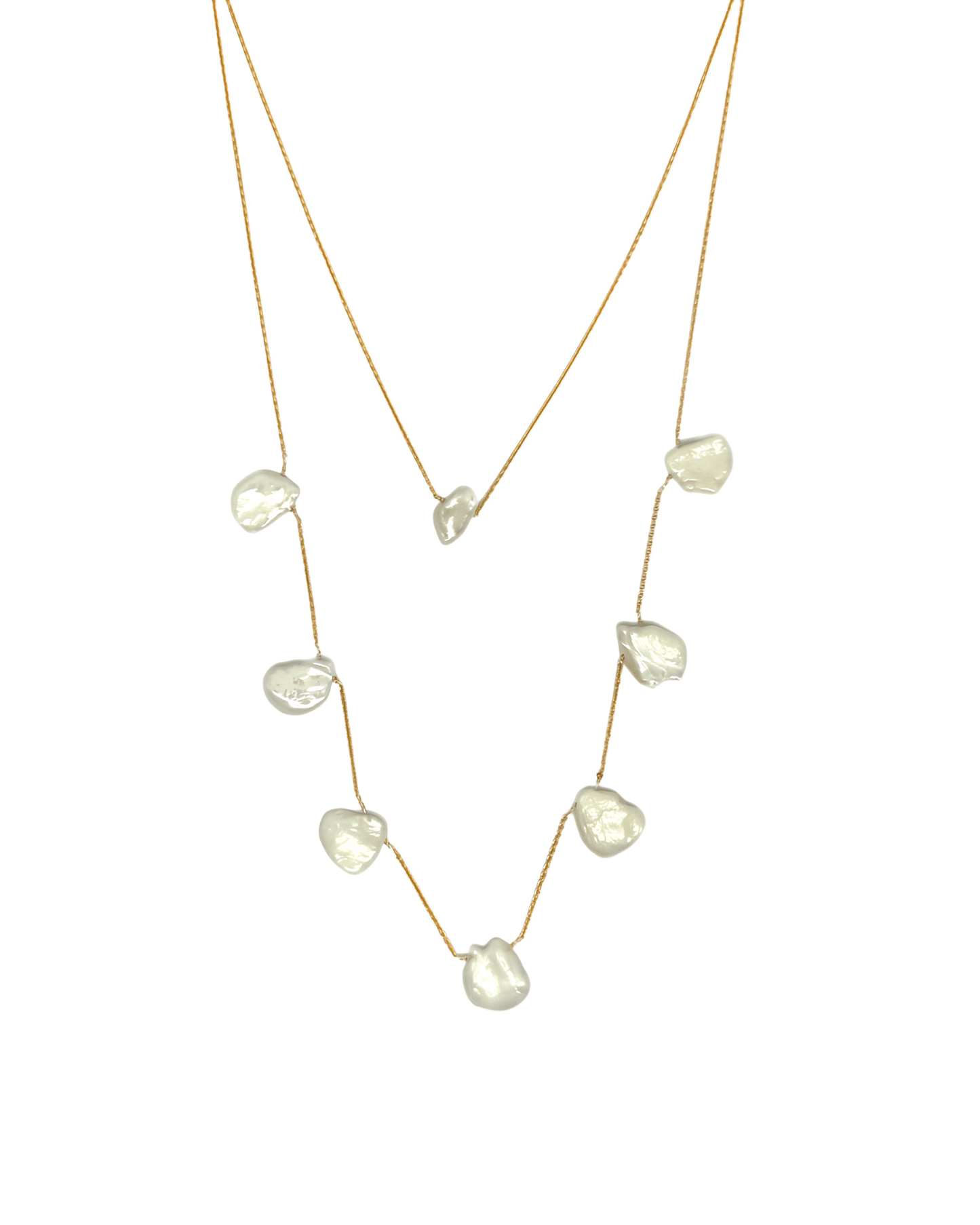 FLOWER PEARL NECKLACE